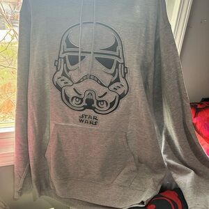 Star Wars Gray embossed Stormtrooper Men's Hoodie